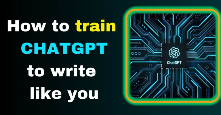 How to train chatgpt to write like you