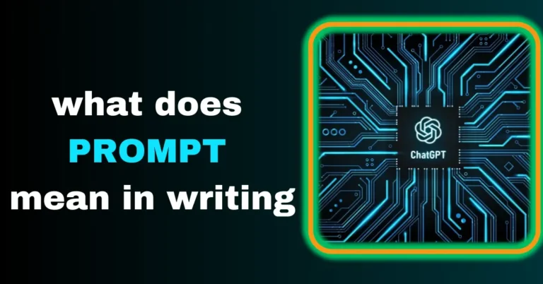 What does prompt mean in writing